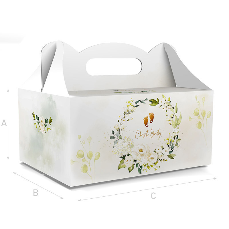 PUDEŁKO OZDOBNE DO CIASTA - NA CHRZEST - 18,8 x 13,8 x 8,8 cm PUDEŁKO OZDOBNE DO CIASTA - NA CHRZEST - 18,8 x 13,8 x 8,8 cm