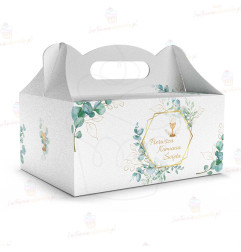 Pudełko Ozdobne Do Ciasta - na I Komunię - [S] 17 x 12 x 8,5 cm
